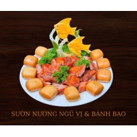 Sườn Nướng Ngũ Sắc Và Bánh Bao