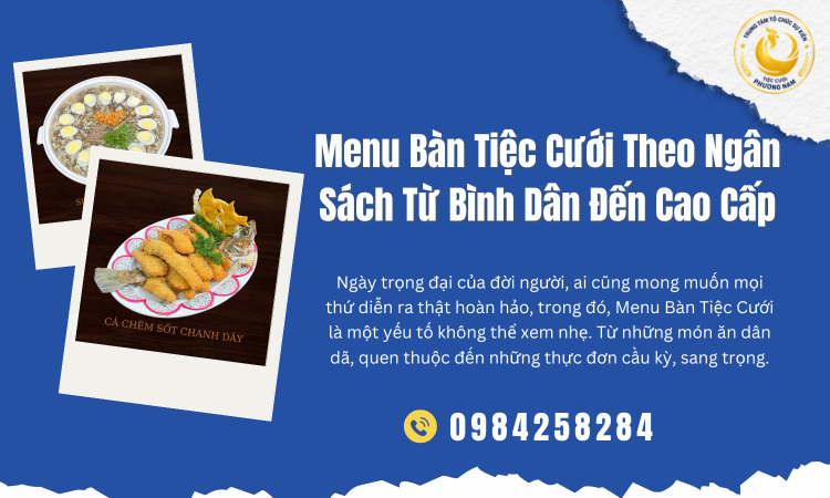 Menu Bàn Tiệc Cưới